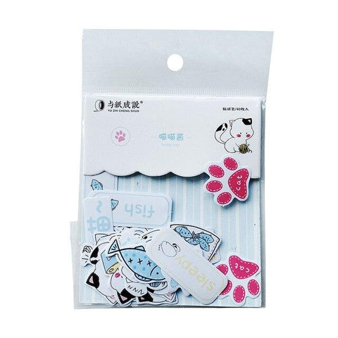 40pcs/Pack Kawaii Cat Dog Paper Stickers