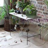 Wrought Iron Flower Stand Combination Shelves