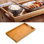 Bamboo Trays With Handle-Rustic Wood Trays