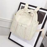 Female Canvas Backpack Foldable