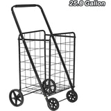 Folding Grocery Shopping Cart With Durable Wheels