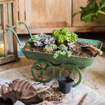 Trolley Float Flowerpot Wrought Iron Wheelbarrow