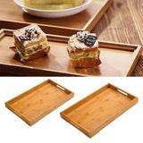 Bamboo Trays With Handle-Rustic Wood Trays